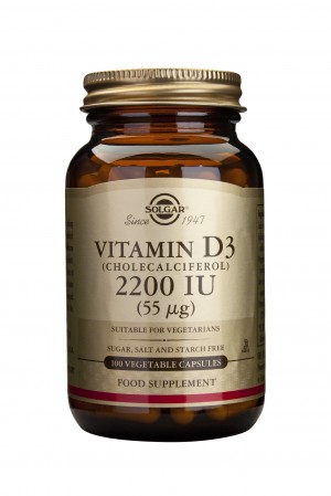 E3317 Vitamin D3 2200IU 100Vegetable Capsules
