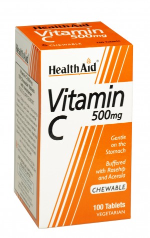Vitamin C 500mg chewable 100 s 5019781011018