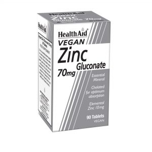 Zinc Gluconate 70mg 90 s 5019781020300